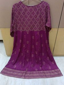 Beautiful Purple Anarkali Kurta