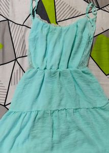 Cute Aqua Mini Dress