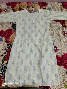 Vintage Style Printed Kurta Set