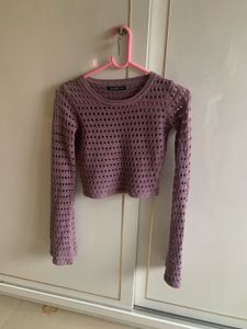 Crochet Long Sleeve Top