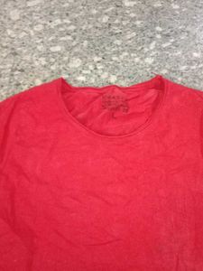 Red Casual T-Shirt