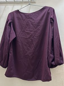 Maroon/burgundy Colour Top