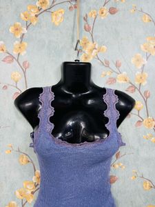 Purple Lace Top