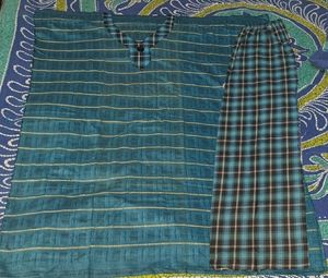Khadi Cotton Kurti And Pant Set