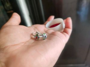 new pure silver Cute Colorful Rings - Adorable!