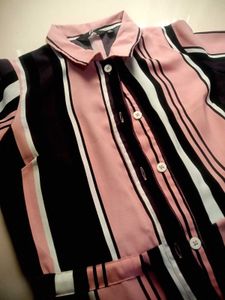 Striped Shirt Dress