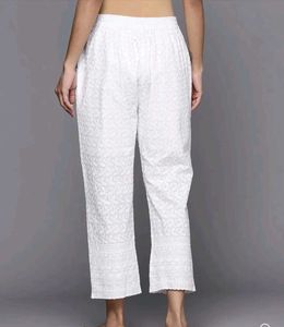 White Lakhnavi Plazo