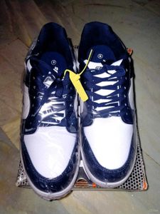 Stylish Blue & White Sneakers
