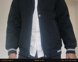 Stylish Black Bomber Jacket
