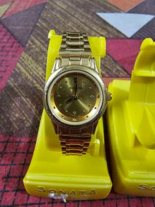 Sonata Gold Watches (Set of 2)