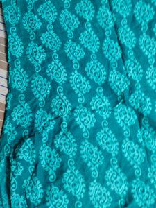 Teal Printed Kurti