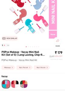 🔥Price Drop🔥Myglamm Popxo Nail Kit