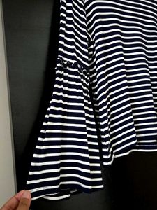 Striped Bell Sleeve Top