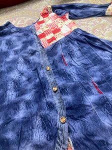 Pure Cotton Long Nice Jeans FrockFrock