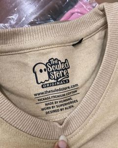 Garfield Quote Khaki Colour Oversized Tshirt