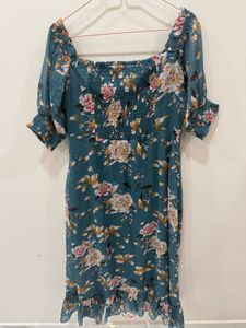 Floral Print Midi Dress