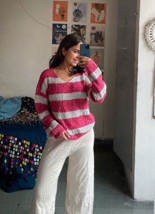 Striped Knit Sweater