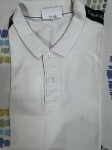 Calvin Klein White Polo TShirt