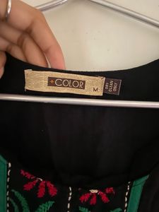 Embroidered Sleeveless Top