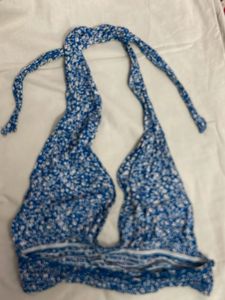 Blue Crochet Halter Top