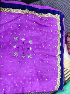 Stone work Saree
