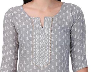 Grey Kurta And Pant Set