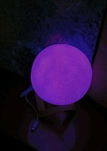 Moon Lamp  Multi Colour With Cable Stand