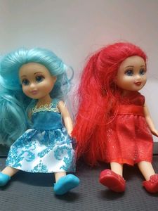 Collectible Fashion Dolls - Blue & Red