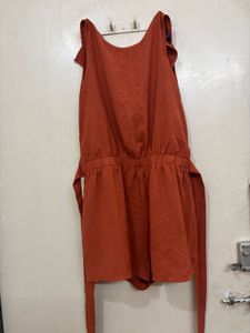 Orange Casual Dress