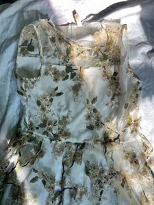 White floral Dress