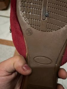 Maroon Velvet Ethnic Mules