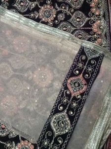 Elegant Velvet Lehenga Choli Set