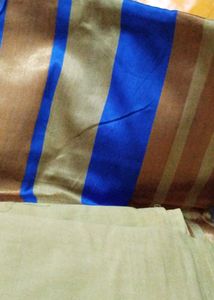 Tan Fabric Piece Sareee