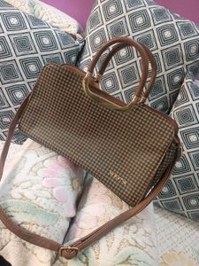 Vintage Checkered Handbag