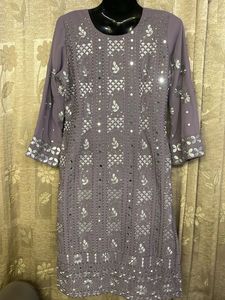 Lavender Embroidered Salwar Kameez