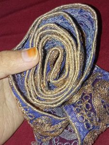 Lace Dress Material Embroidery Nevy Blue