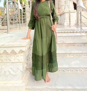 Elegant Green Maxi Dress