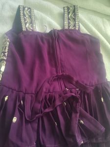 Cute Purple Kurta Set