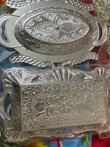 Silver Plated Pooja Thali Set