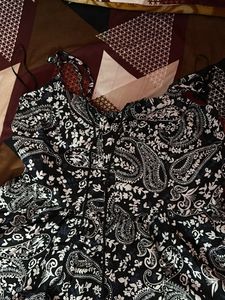Paisley Print Mini Dress