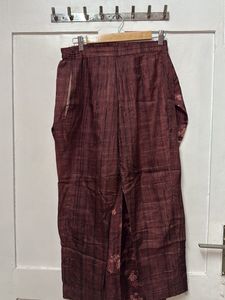 Elegant maroon kurta pant set