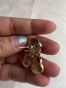Metal Base Resin Earrings