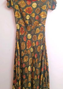 Leaf Print Full Kurta