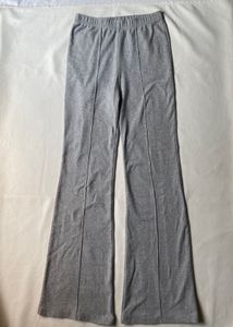 Grey flare leg pants