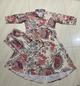 Floral Print Top and Pants Set