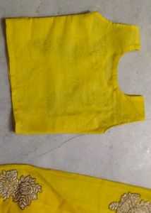 Embroidered Crop Top &amp; Palazzo Set