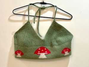 Cute Pinteresty Green Bralette Top