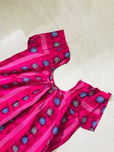 Pink Printed Nightgown