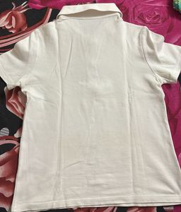 Women’s White Polo T-shirt