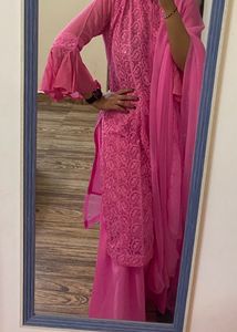Pink Embroidered Salwar Kameez